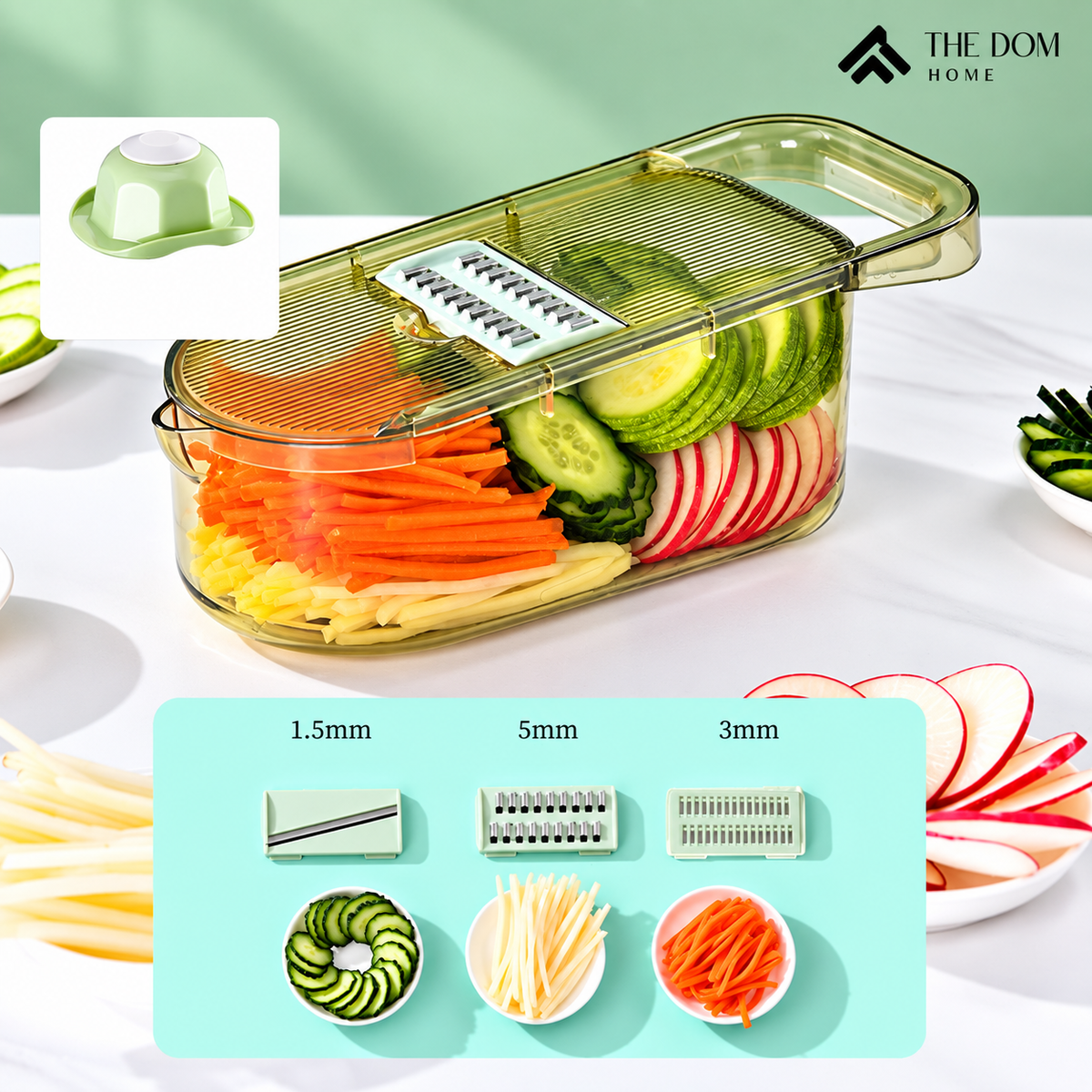 The Dom Home 6-in-1 Vegetable Cutter